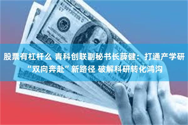 股票有杠杆么 青科创联副秘书长薛健：打通产学研“双向奔赴”新路径 破解科研转化鸿沟